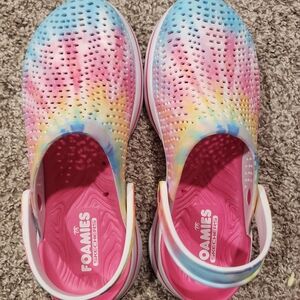 Skechers Foamies Vibrant Multi-Color Clogs